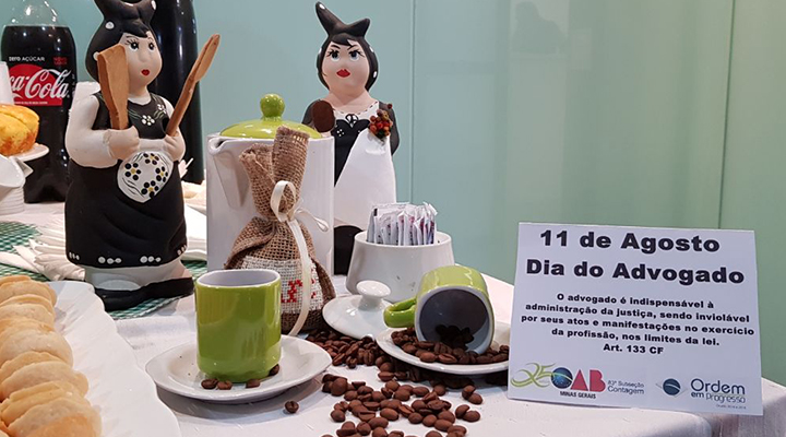 OAB contagem comemora Semana do Advogado com Café Comemorativo